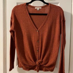 American Eagle Front Tie Sweater